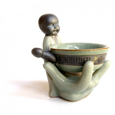 Селадонове ситечко-статуетка «Будда»