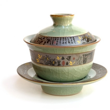 Селадоновий набір «4 благородні рослини» в подарунковій коробці