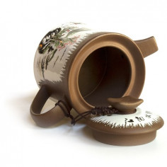 Глиняний чайник "Пейзаж" 2