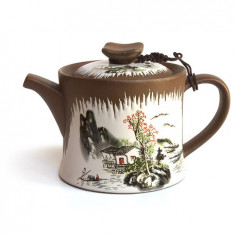 Глиняний чайник "Пейзаж"