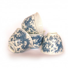 Антикварна чаша з цзиндечженської порцеляни «Дракон» 2