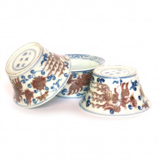 Антикварна чаша з цзиндечженської порцеляни «Фенікс» 2