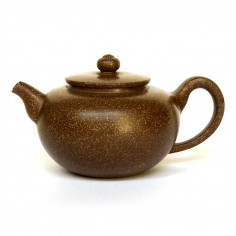 Чайник з ісинської глини у формі плескатої перлини