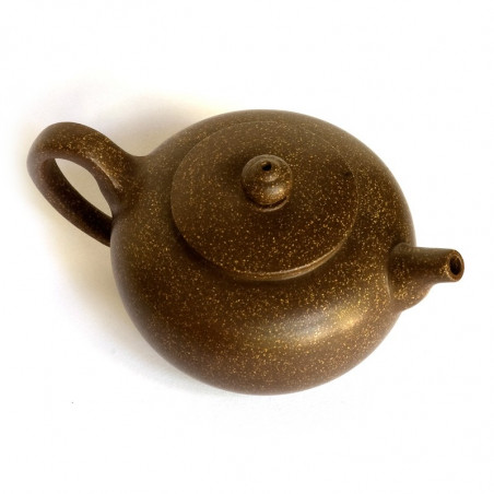 Чайник з ісинської глини у формі плескатої перлини Чайник з ісинської глини у формі плескатої перлини