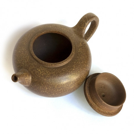 Чайник з ісинської глини у формі плескатої перлини Чайник з ісинської глини у формі плескатої перлини