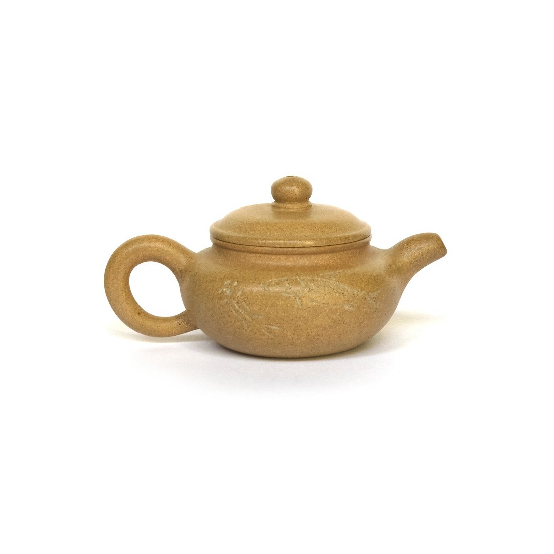 Чайник із ісинської глини під старовину із зображенням рибок Чайник із ісинської глини під старовину із зображенням рибок