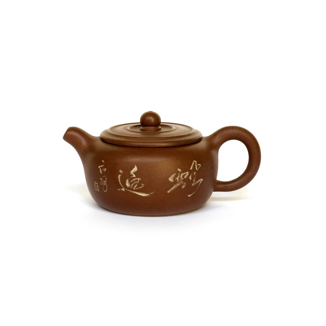 Чайник з ісинської глини у формі барила із зображенням дикої орхідеї Чайник з ісинської глини у формі барила із зображенням дикої орхідеї