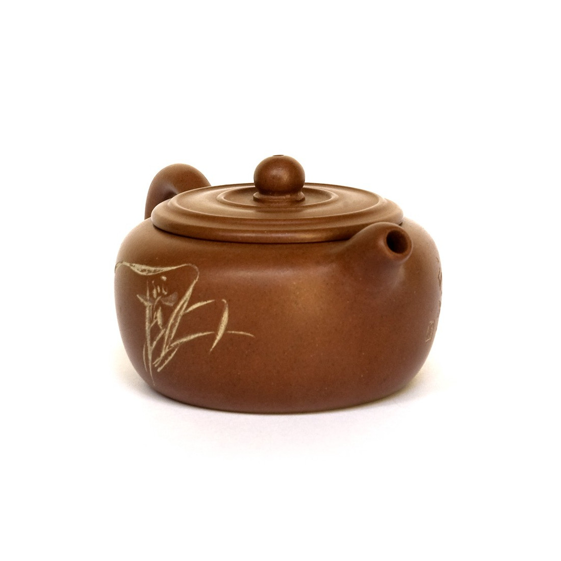 Чайник з ісинської глини у формі барила із зображенням дикої орхідеї Чайник з ісинської глини у формі барила із зображенням дикої орхідеї