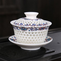 П'ятикольорова гайвань із рисової порцеляни