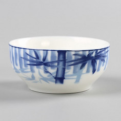 Біло-синя чаша з бамбуком