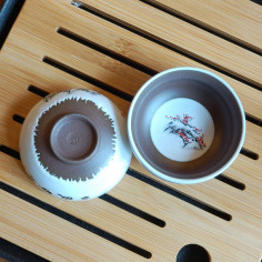 Глиняна чаша "Снігова слива" 2