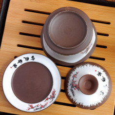 Глиняна гайвань «Снігова слива» 2