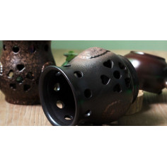 Коричневий керамічний чайник "Лев" для варіння пуеру 2