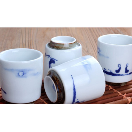 Чаша з цзиндечженьского порцеляни на ніжці «Символ довголіття» (однокольоровий розпис)