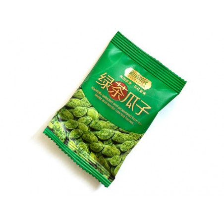 Гарбузове насіння у зеленому чаї, у великому пакеті