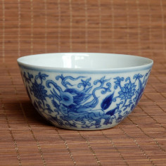 "Слони та лотоси" - чаша з тонкостінної порцеляни