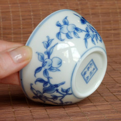 "Персиковий сад" - чаша з тонкостінної порцеляни 2