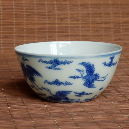 "Лелеки" - чаша з тонкостінної порцеляни "Лелеки" - чаша з тонкостінної порцеляни