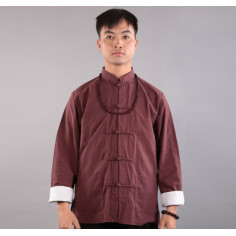 Коричнево-червона сорочка (М102 Тулінь)