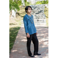 Туманно-синя сорочка (М104 Мао Фен) 2