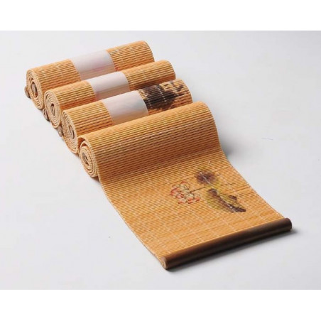 Бамбуковий килимок "Лотос та рибки"