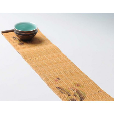 Бамбуковий килимок "Лотос та рибки"