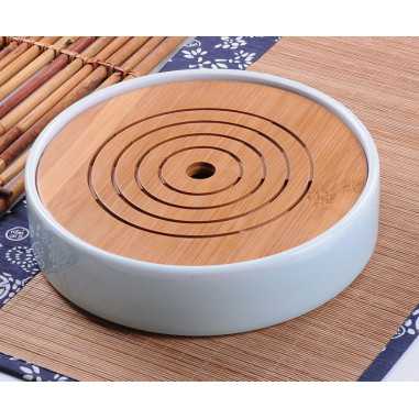 Кругла чабань із селадоновою керамічною основою