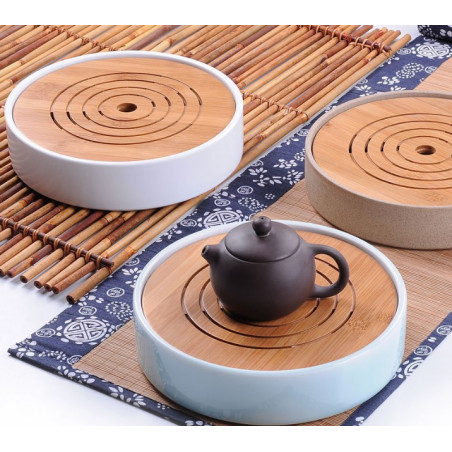 Кругла чабань із селадоновою керамічною основою