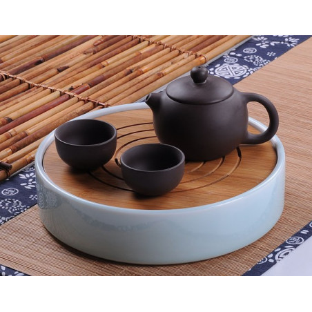 Кругла чабань із селадоновою керамічною основою