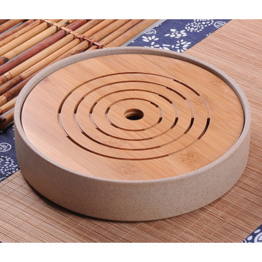 Кругла чабань із бежевою керамічною основою