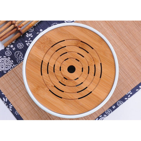 Кругла чабань із бежевою керамічною основою