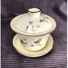 Жовта гайвань з білої снігової сливи. 2