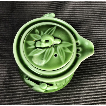 Зелений чайник-гайвань «Сегмент бамбука»