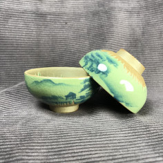 Чаша з частковим покриттям селадоном «Пейзаж» 2