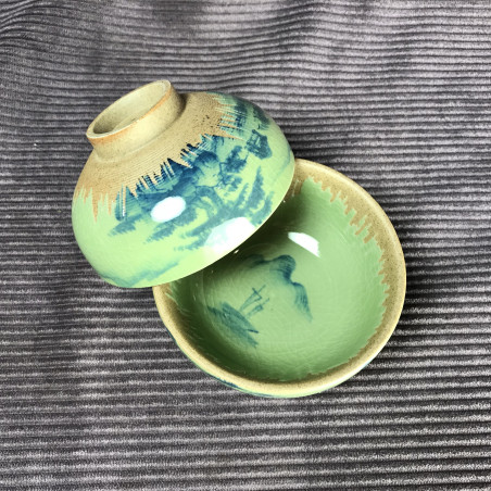 Чаша з частковим покриттям селадоном «Пейзаж»