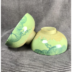 Чаша з частковим покриттям селадоном «Ставок»