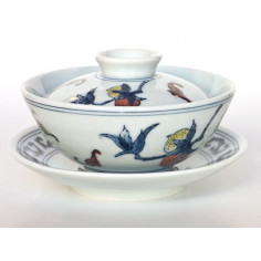 Гайвань з цзиндечженьської порцеляни «Персик довголіття» 2