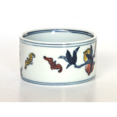 Чаша з цзиндечженьского порцеляни з прямими верстатами «Персик довголіття» (велика) 2