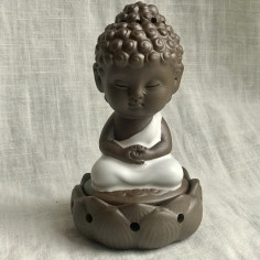 Курителька запашна "Споглядання Будди" з білим покриттям