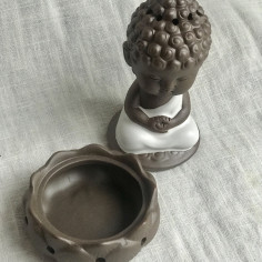 Курителька запашна "Споглядання Будди" з білим покриттям 2