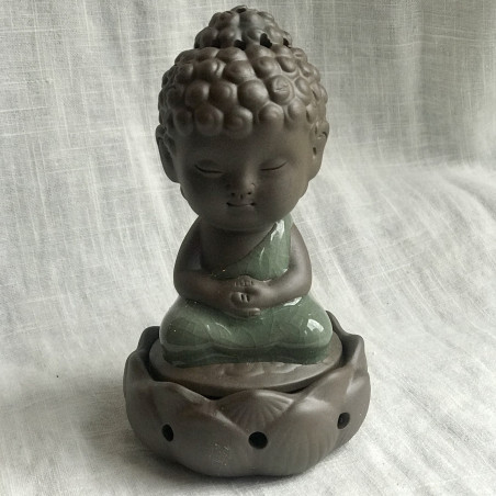 Курителька запашна "Споглядання Будди" із зеленим покриттям
