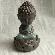 Курителька запашна "Споглядання Будди" із сірим покриттям