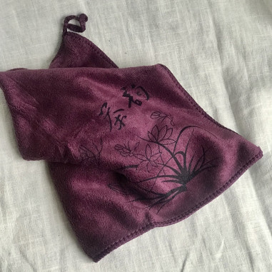 Чайний рушник фіолетового кольору, тонкий