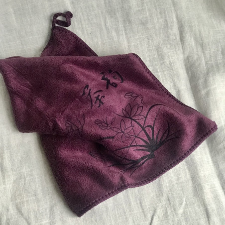 Чайний рушник фіолетового кольору, тонкий