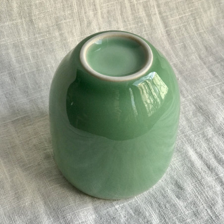 Склянка з діао кольору зеленої сливи
