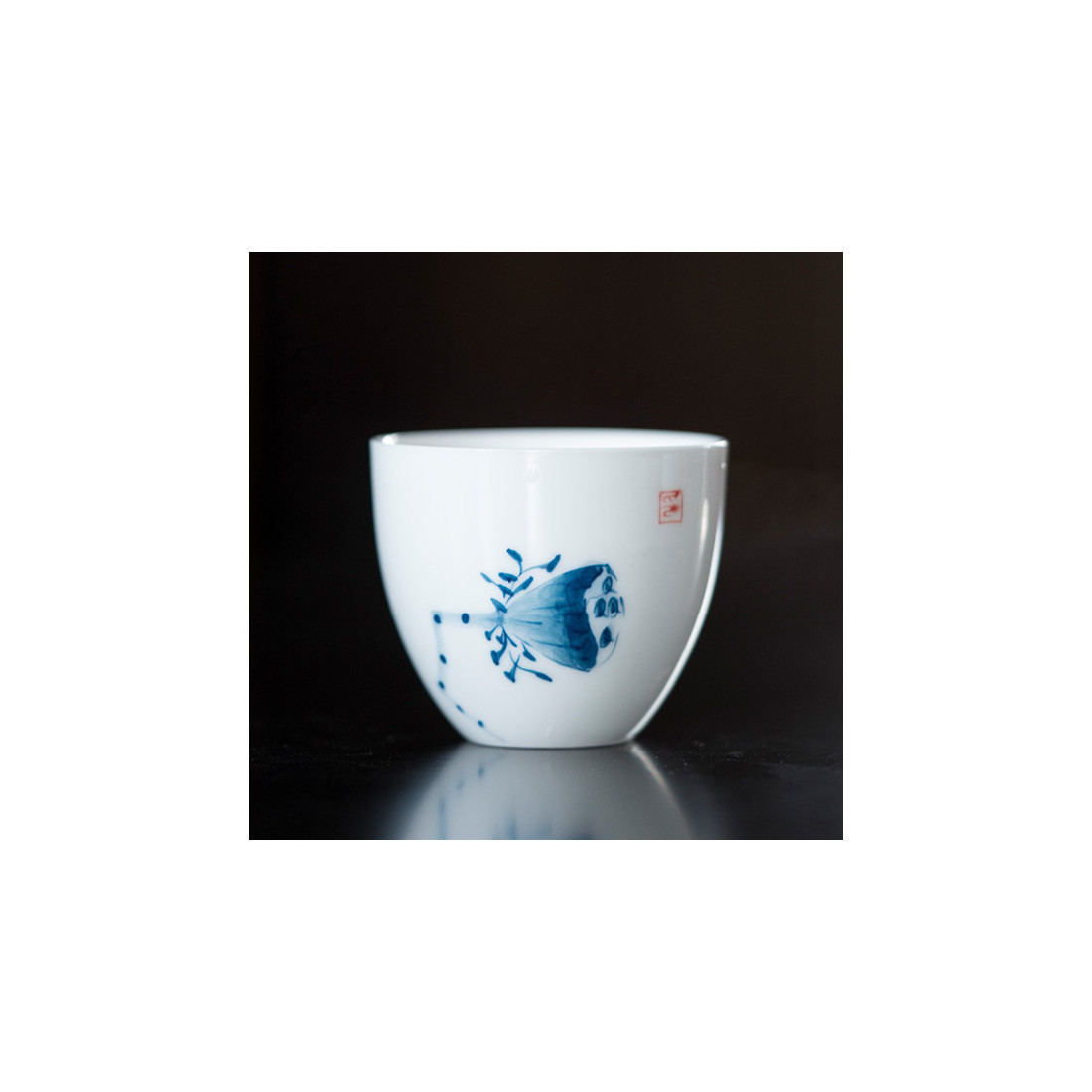 Лотоси - набір з цзиндечженьского фарфору Лотоси - набір з цзиндечженьского фарфору