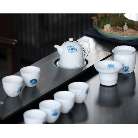 Лотоси - набір з цзиндечженьского порцеляни Лотоси - набір з цзиндечженьского порцеляни