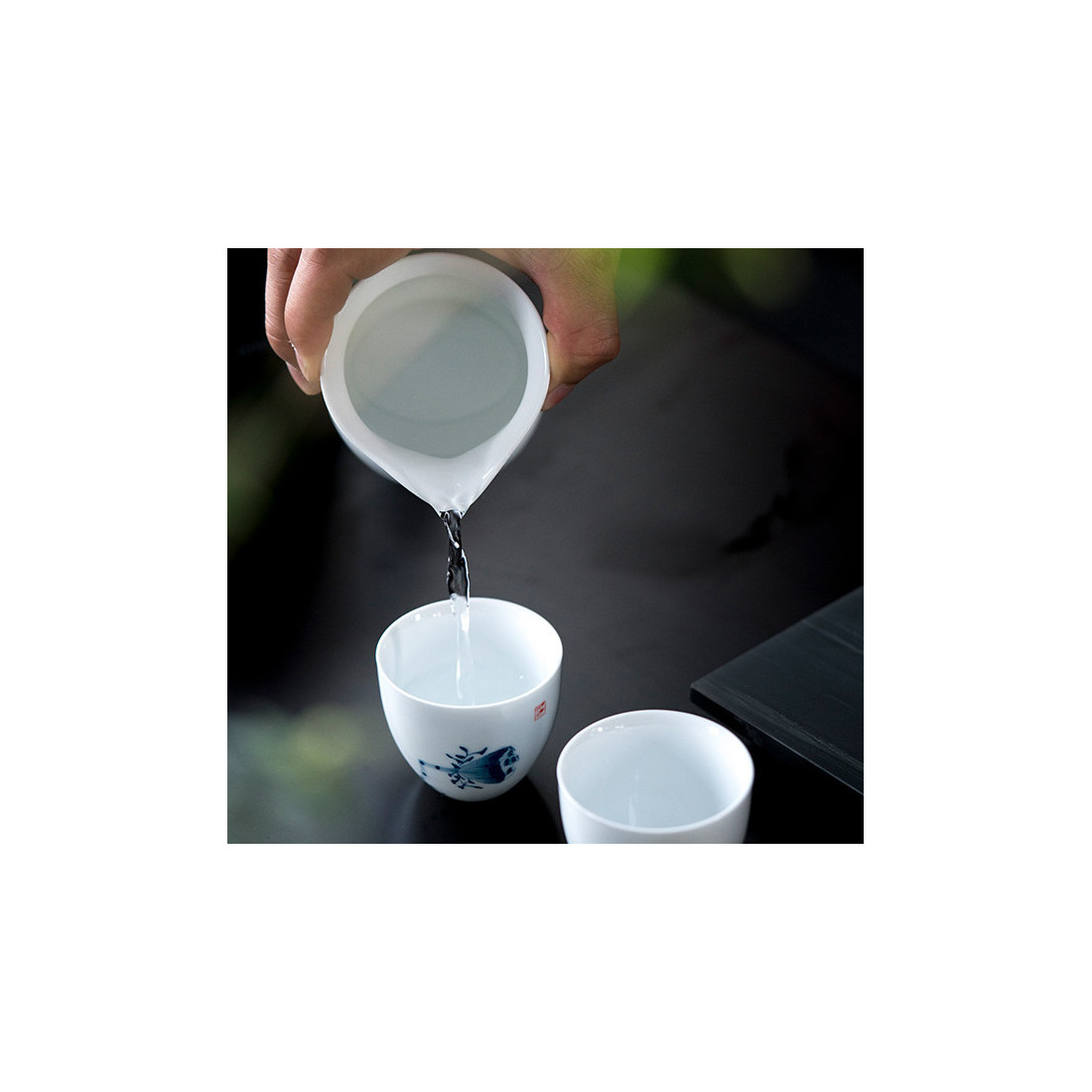 Лотоси - набір з цзиндечженьского фарфору Лотоси - набір з цзиндечженьского фарфору