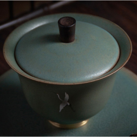 Благовістий журавель - гайвань кераміки "Жун Шань Тан"