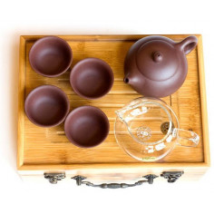 Набір для подорожей (чабань із посудом із ісинської глини)